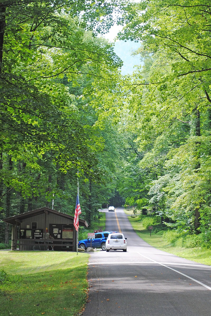 ranger station at Cosby Campground in the Great Smoky Mountains