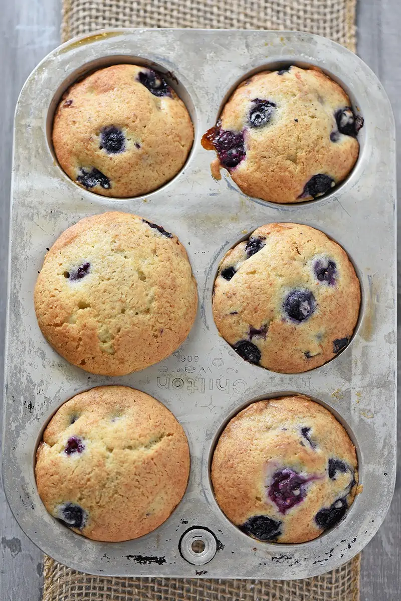Fill your own muffin tin with delicious Homemade Blueberry Muffins. Made with simple ingredients you probably already have on hand, they’re super easy to make. So moist and delicious too!