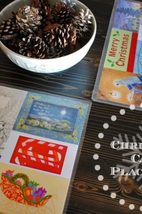 Holiday Craft ~ How to Recycle Old Christmas Cards into Festive Placemats