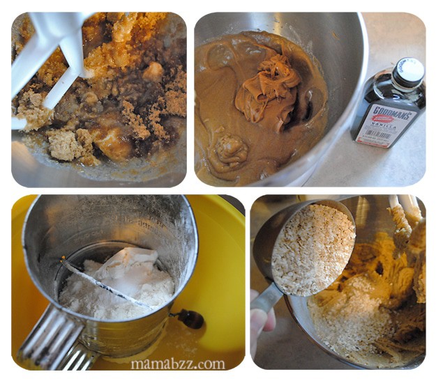 Mixing dough for peanut butter fingers