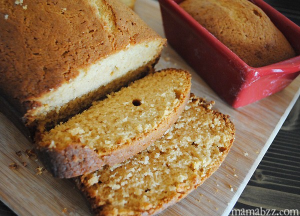 Sliced Homemade Gingerbread sliced gingerbread loaf recipe without molasses on wood cutting board