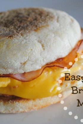 Keeping it Simple in the Kitchen ~ Easy Omelet Breakfast Muffin {Recipe}