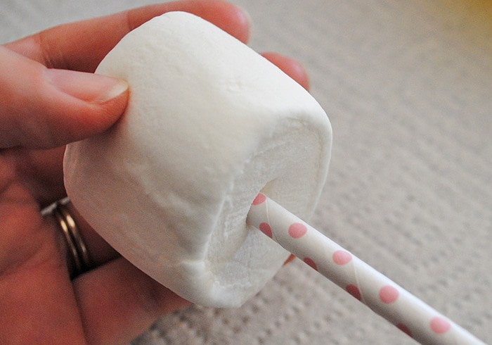 Use heart shaped marshmallows, Jet-Puffed marshmallows, paper straws, candy melts, and sprinkles to make yummy Valentine Marshmallow Pops. They're a scrumptious Valentine's Day craft or Valentine party idea, and kids love decorating these fun and easy treats. Grab the supply list and instructions.