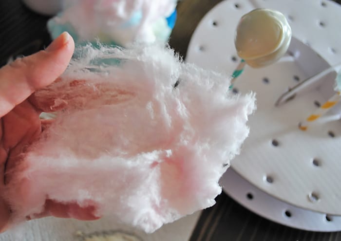 Inspired by Dr. Seuss&rsquo; The Lorax, make your own Truffula Tree Cake Pops, using cotton candy. Just in time for Earth Day or even a fun snack to add to your list of Dr. Seuss birthday party ideas. Scrumptious too!