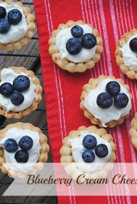 Blueberry Cream Cheese Mini Tarts