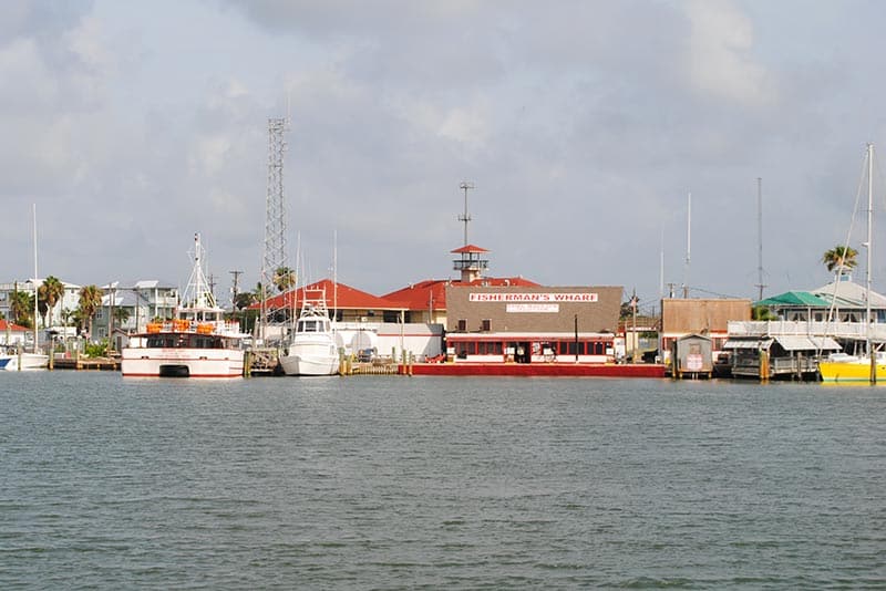 Fisherman's Wharf in Port A on Texas Gulf Coast