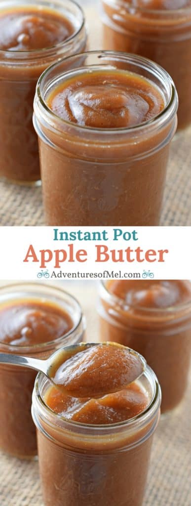 Instant Pot Apple Butter, filled with the delicious flavors of cinnamon spice goodness. Such a quick and easy recipe, I'll never buy store bought again.