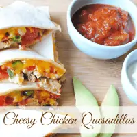 Cheesy Chicken Quesadillas Recipe from MamaBuzz