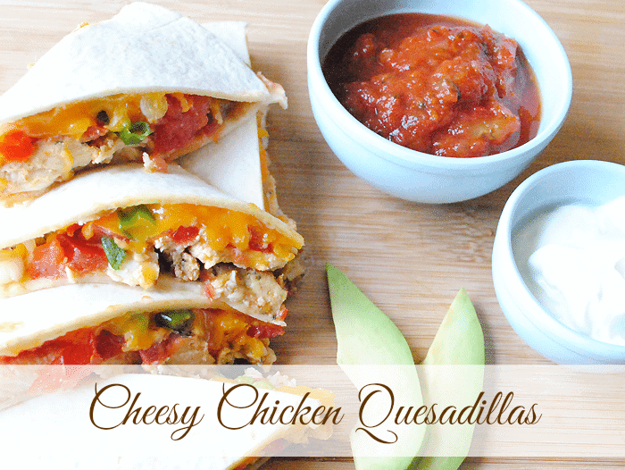 Cheesy Chicken Quesadillas Recipe from MamaBuzz