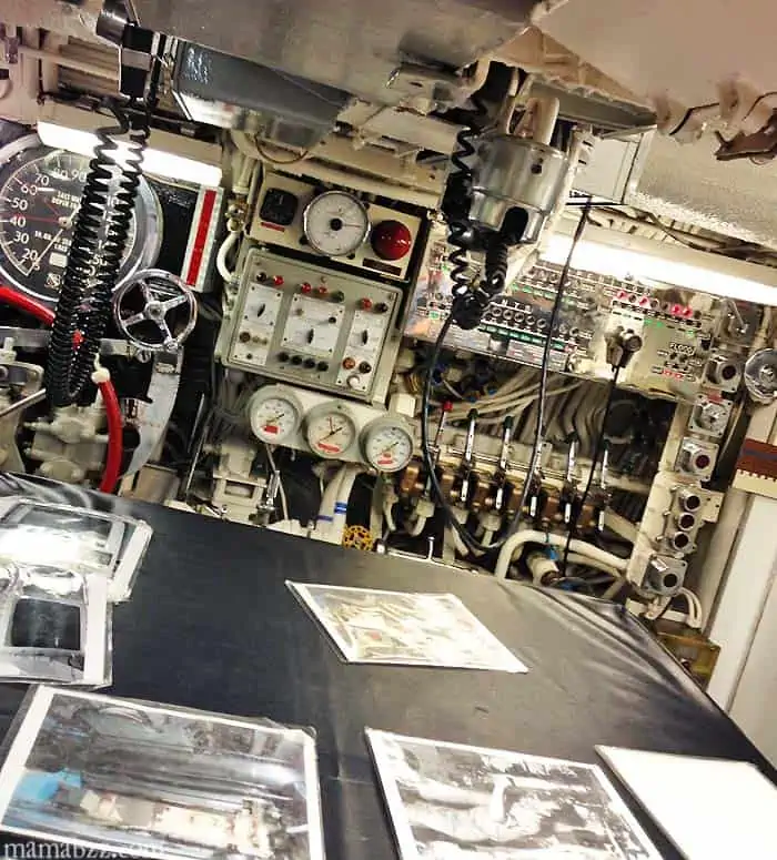 Control Room in USS Razorback Submarine