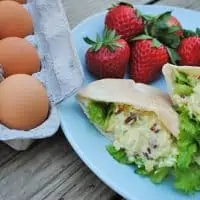Got leftovers? Maybe you have a few leftover hard boiled eggs from Easter sitting in your fridge. Use them to make Loaded Egg Salad Pitas, a delicious picnic food… pure perfection in the lunch box. Grab the recipe for Loaded Egg Salad!