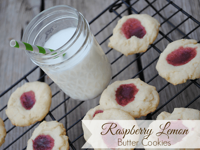 Raspberry Lemon Butter Cookies recipe from MamaBuzz