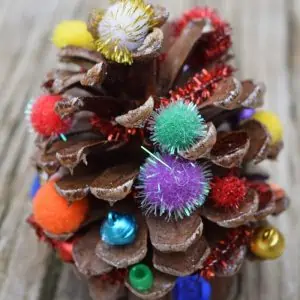 Make Christmas trees out of pinecones, using glue, pipe cleaners, and all sorts of festive embellishments. A pinecone Christmas tree is a great little holiday craft for kids. They also make the cutest, most memorable decorations.