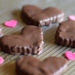 Chocolate Peanut Butter Heart Valentines