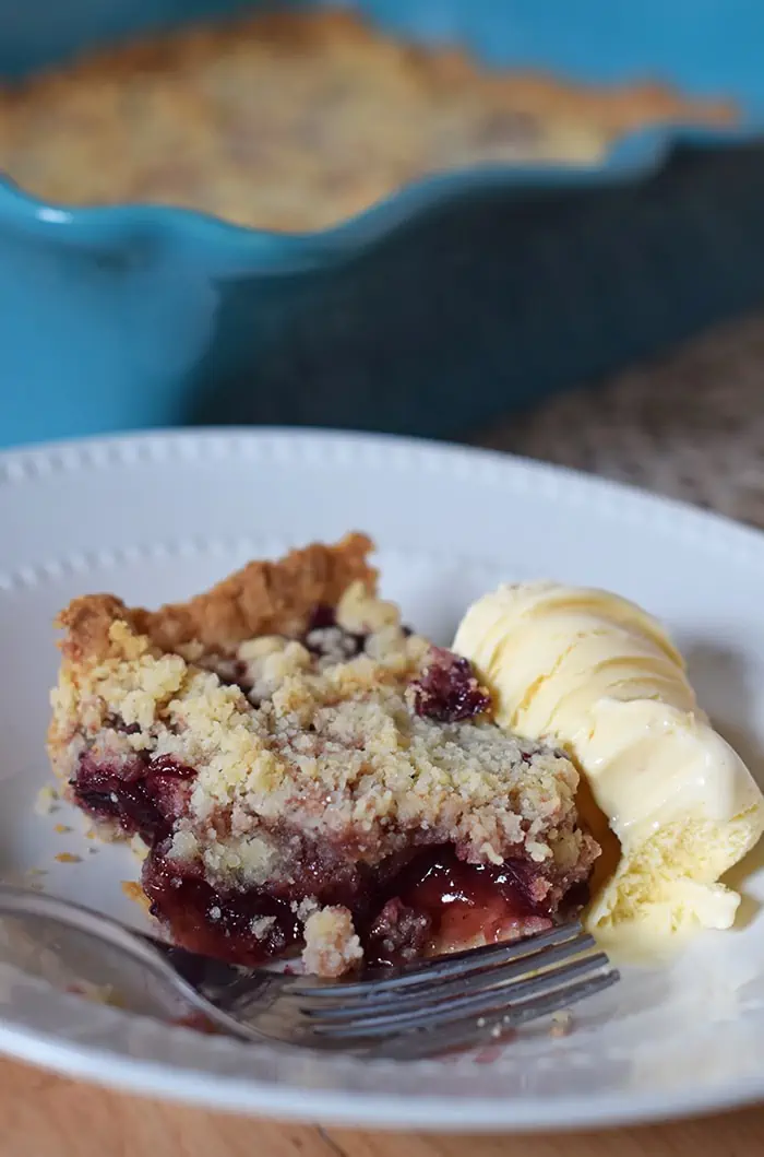 Need a simple dessert recipe? How to make a simple yet scrumptious dark cherry cobbler (or any fruit cobbler, for that matter) with a recipe that’s simple and easy to follow. Prep in 20 minutes, bake, and serve with a scoop of vanilla ice cream. Yum!