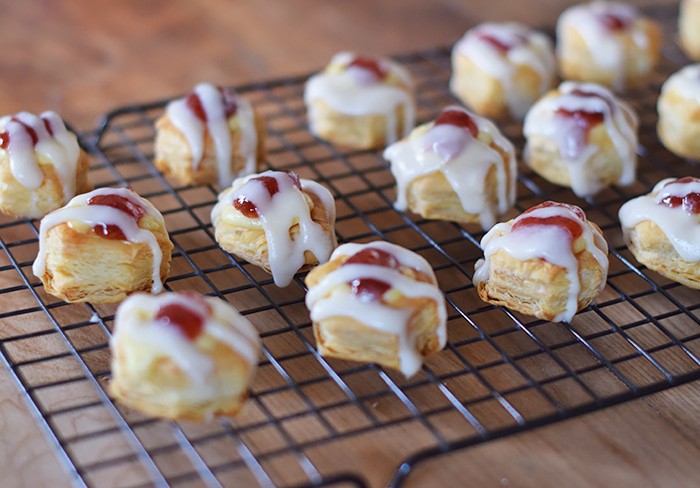 Satisfy your sweet tooth with Easy Strawberry Cheese Danish Pastry Bites. Made with bite-sized Puff Pastry Cups, they’re so easy to make and so delightfully scrumptious, allowing for moderation, as well!
