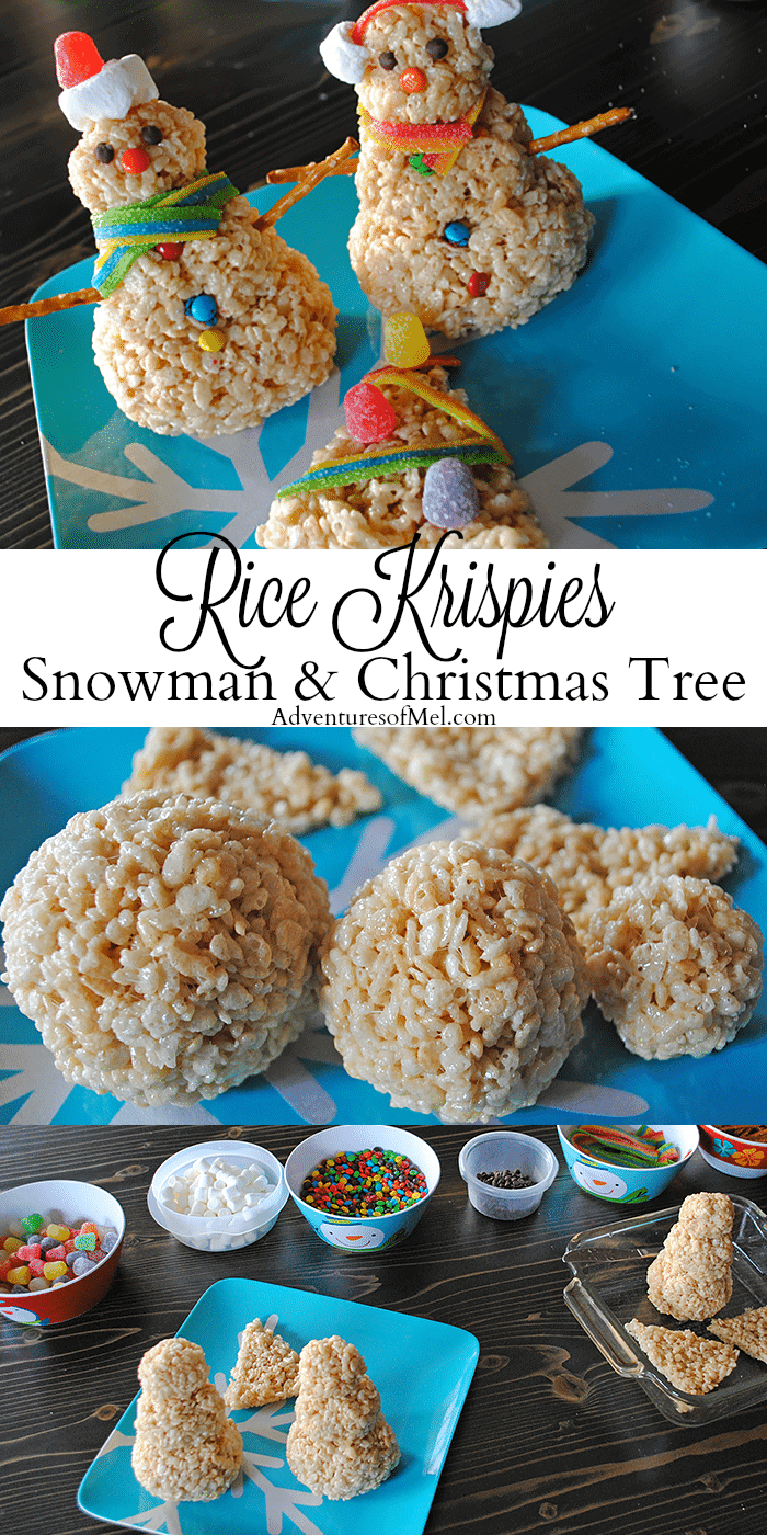 Create a new holiday tradition this Christmas. Rice Krispies treats make the cutest Rice Krispies snowman and Christmas tree, a holiday food craft kids will love decorating! How to make these festive treats.