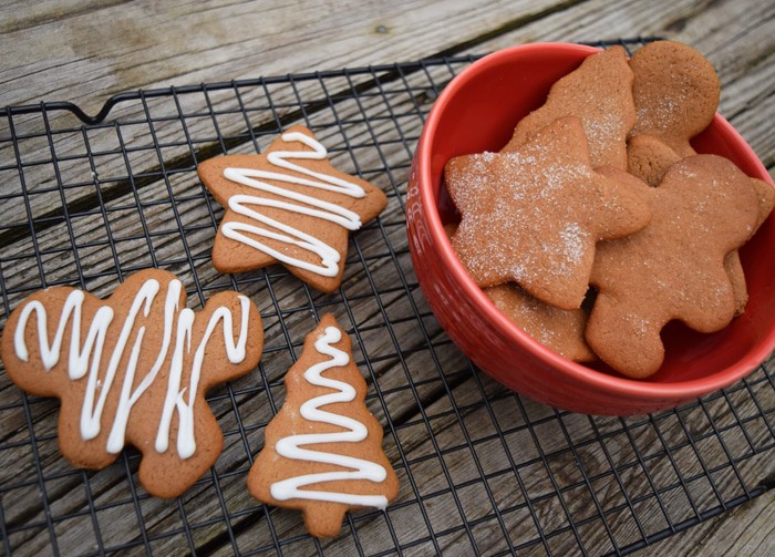 Baking cookies together is one of our family's favorite Christmas traditions. Grab the ingredients, a few decorations, and your family, and make Chewy Gingerbread Cookies together. They're scrumptious classic holiday treats inspired by a vintage cookbook.