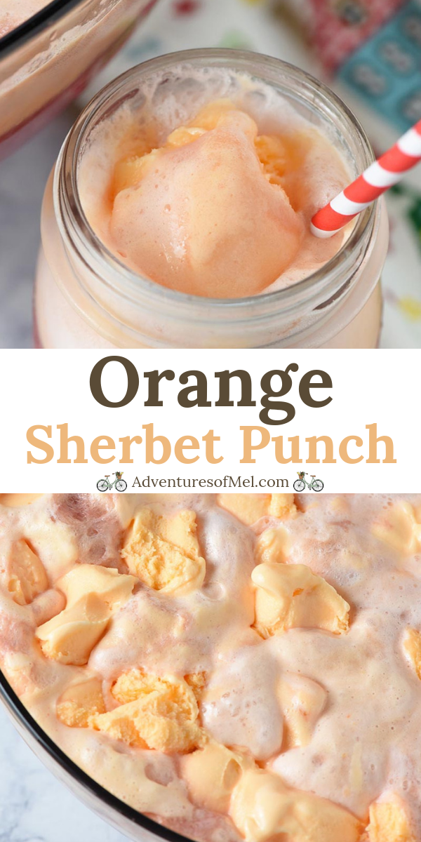 Inspired by family tradition, orange sherbet punch is easy to make and the perfect recipe for Christmas, weddings, baby showers, and holiday parties.