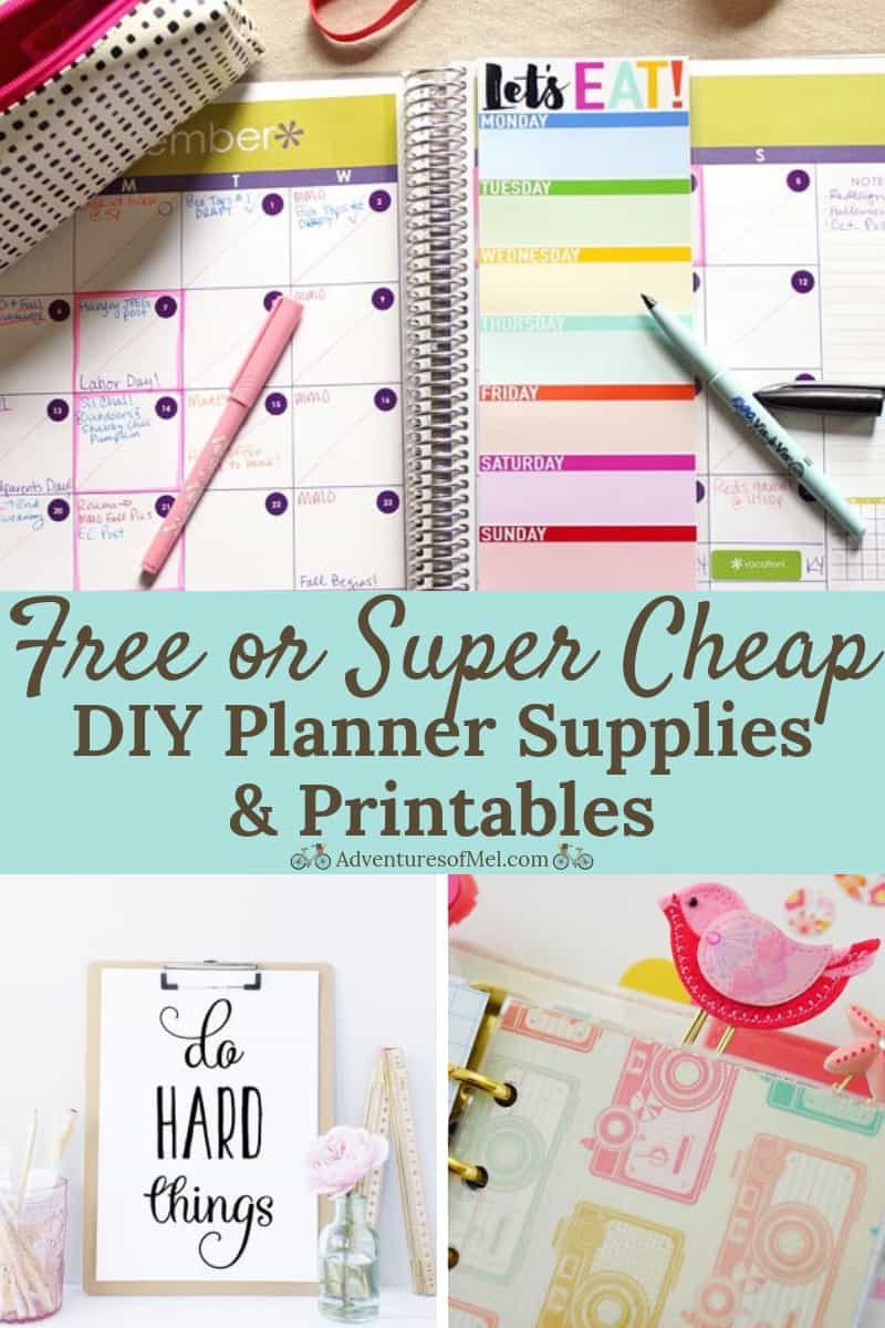 free or super cheap planner supplies, printables, and accessories