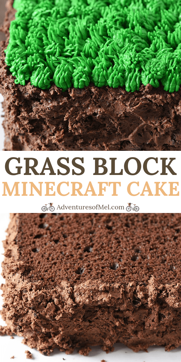 Super Easy Grass Block Minecraft Cake Recipe