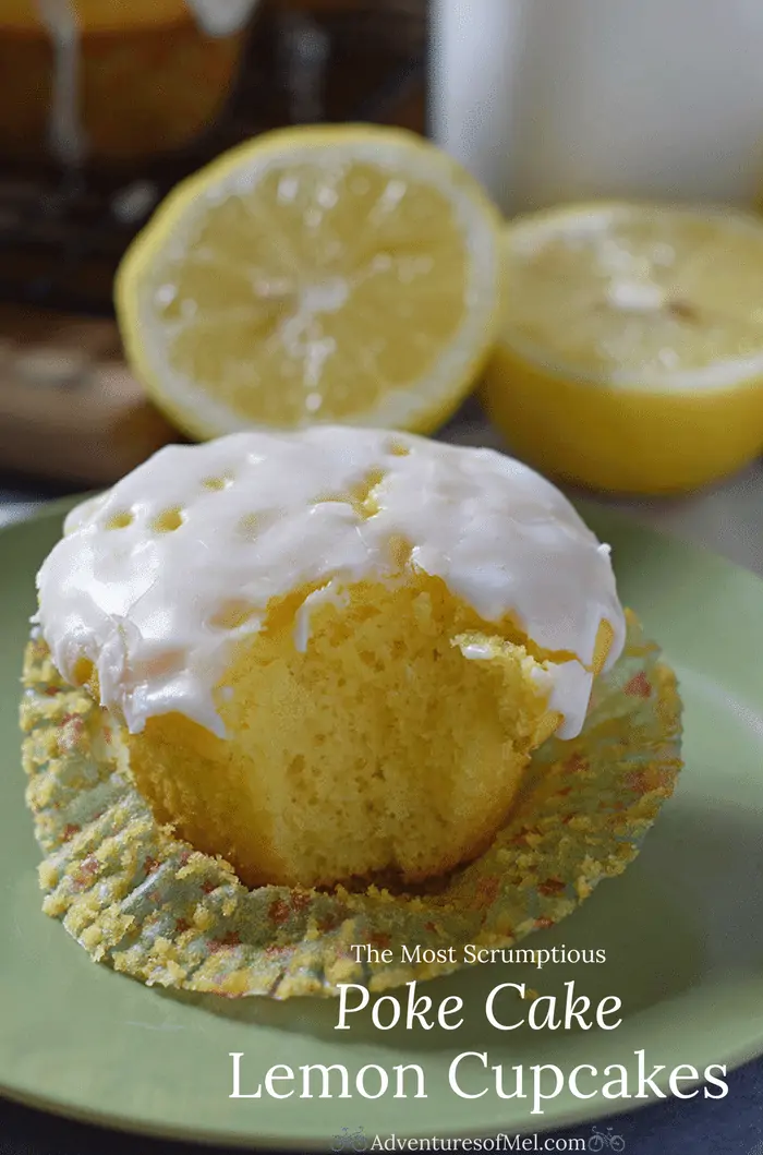 One of my family's favorite desserts is lemon cake. Transform lemon cake into the most scrumptious poke cake lemon cupcakes, topped with a thin, slightly crispy, sweet but tarty lemon icing. Such a delicious and easy dessert recipe!