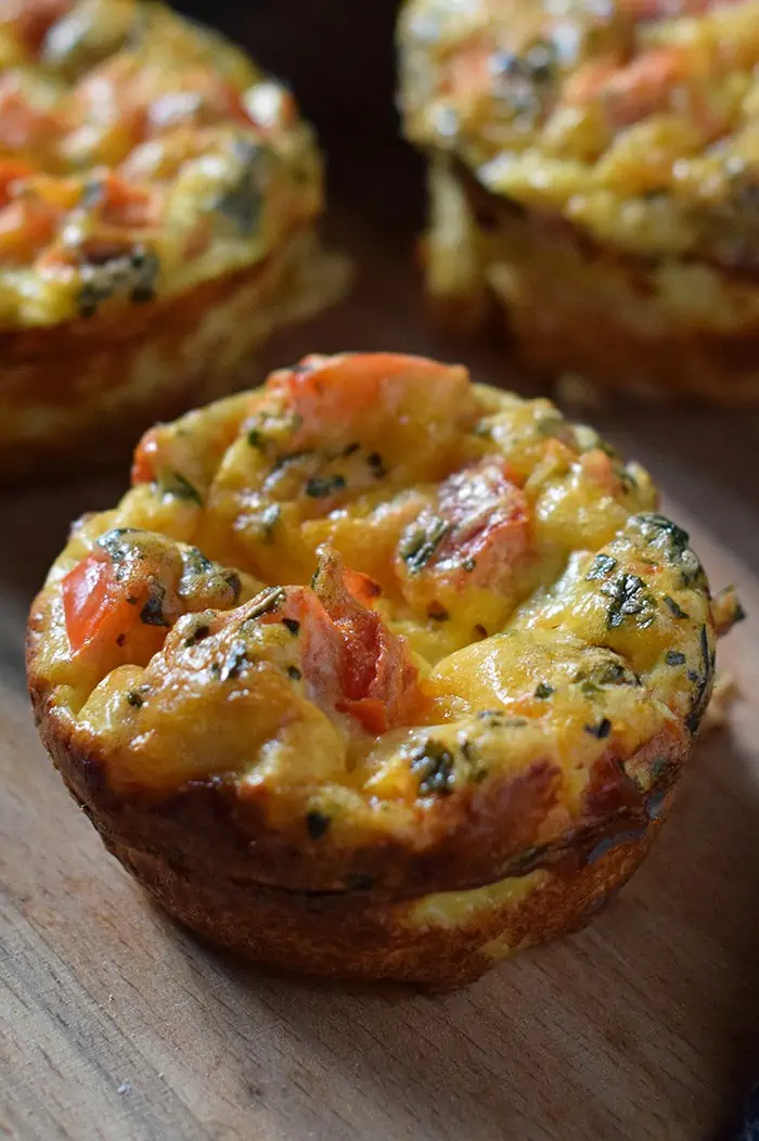 Make Bacon, Egg, and Cheese Breakfast Muffin Cups ahead of time, and warm them up the next morning for a delicious breakfast on the go!