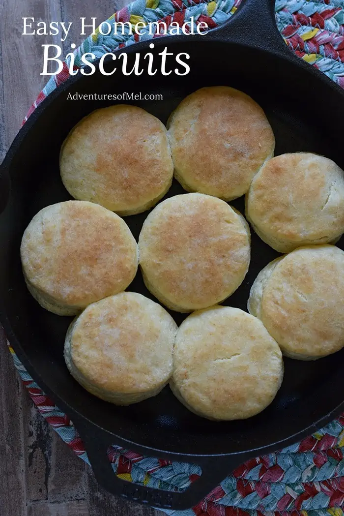 How to make Grandma’s recipe for easy homemade biscuits from scratch. Quick recipe perfect for breakfast or dinner!