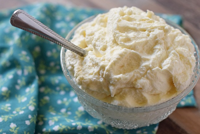 Whip up a batch of homemade whipped cream in 5 minutes with this quick and easy recipe. 4 ingredients and you’ve got a creamy delicious topping for all your favorite desserts.
