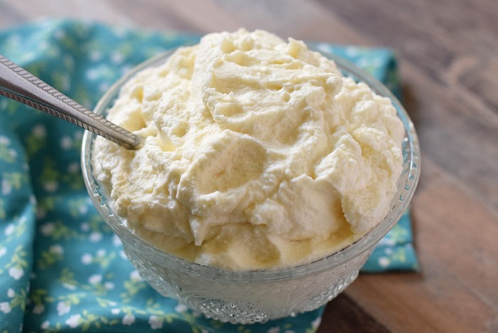 Make homemade whipped cream in 5 minutes with this quick and easy recipe using only 4 ingredients. Makes a creamy, delicious, slightly sweet topping for all your favorite desserts.