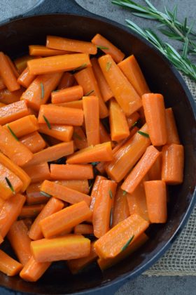 Honey Glazed Carrots with Rosemary