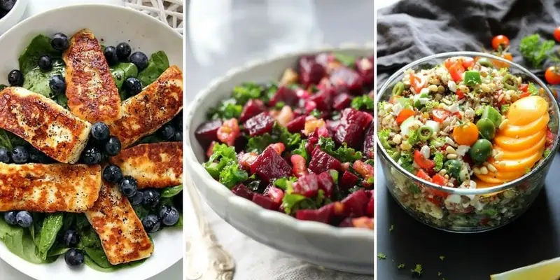 Meatless ideas for colorful salads