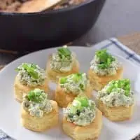 Maple Sausage Stuffed Pastry Bites are so easy to make. They’re the ultimate appetizer and finger food idea for holiday parties and family get togethers.