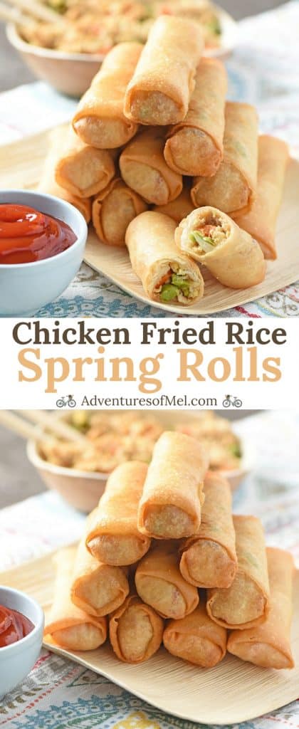 How to make Chicken Fried Rice Spring Rolls