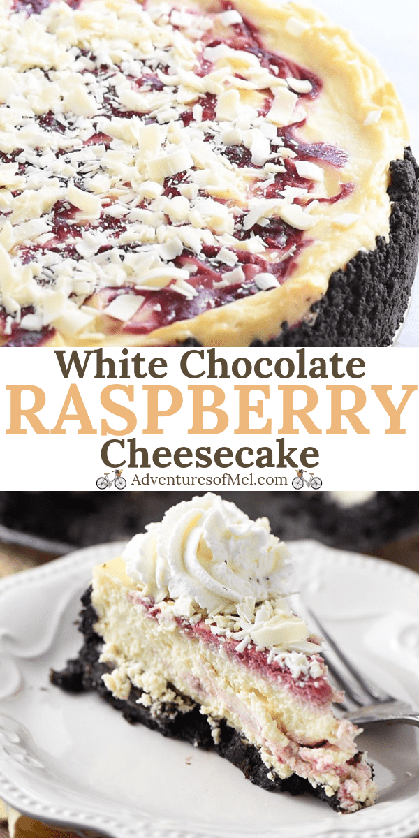 Olive Garden copycat recipe for white chocolate raspberry cheesecake