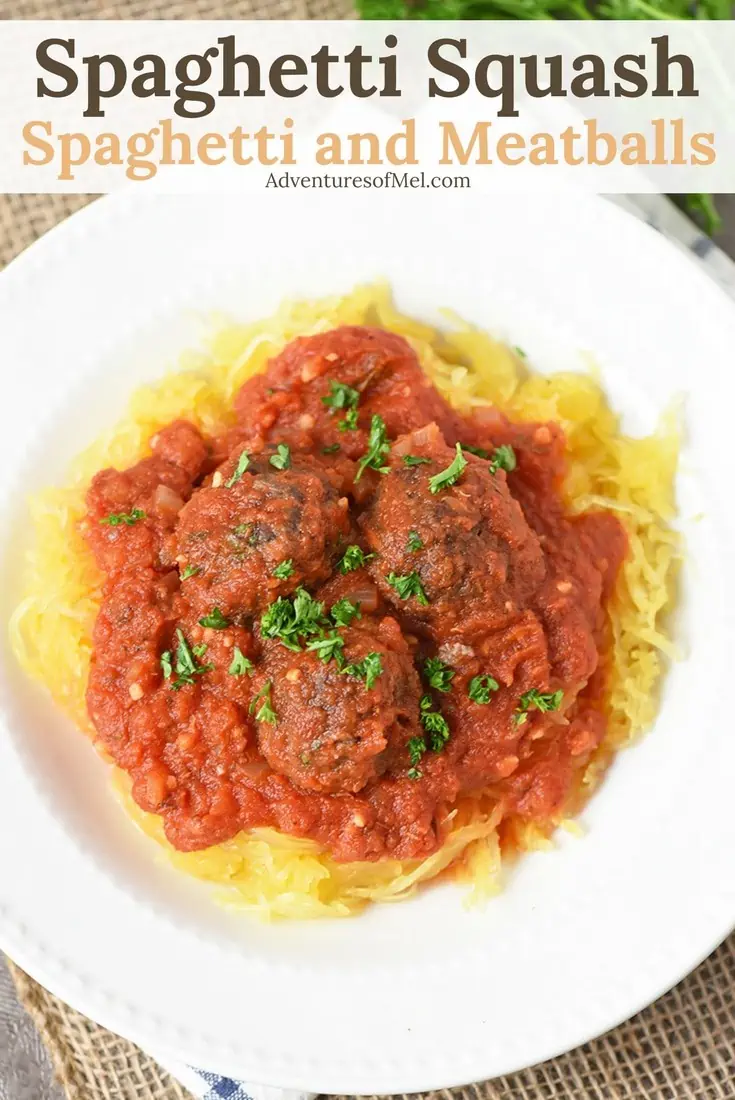 Healthy Spaghetti Squash Spaghetti and Meatballs Recipe