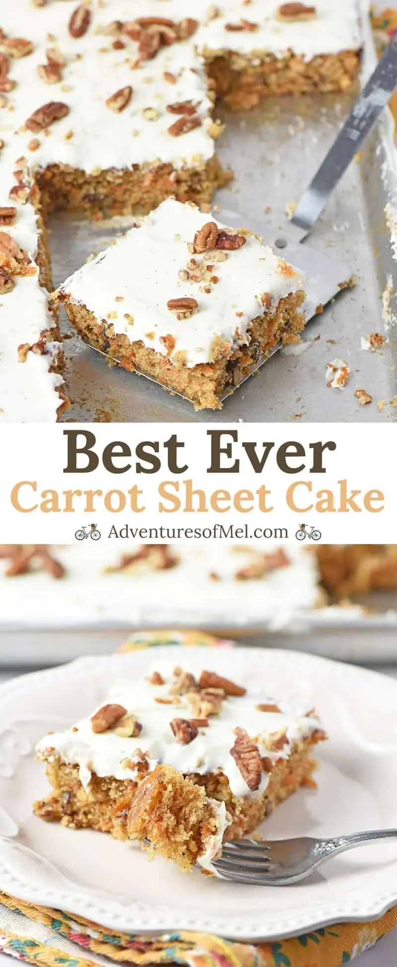 Best Ever Carrot Cake Sheet Cake Recipe