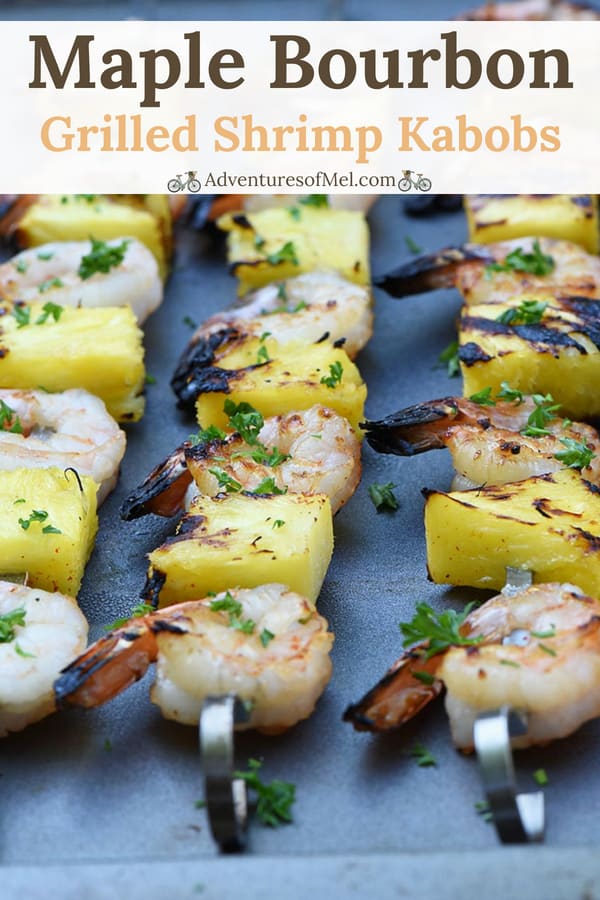 Maple Bourbon Grilled Shrimp Kabobs