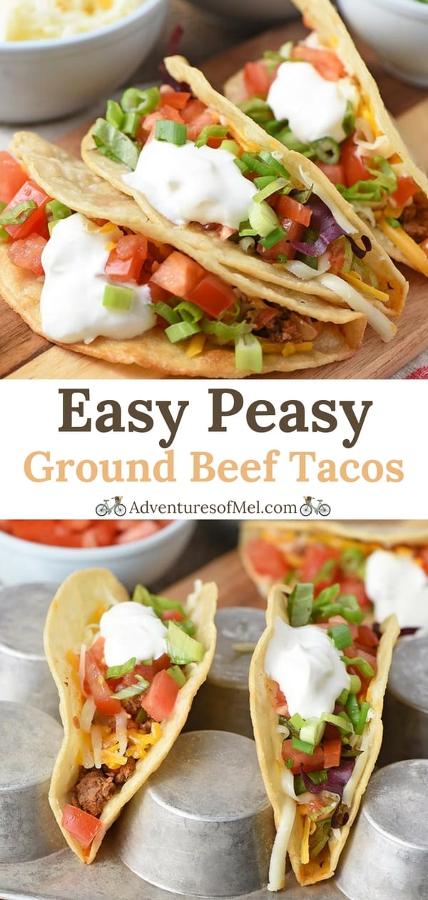 Easy ground beef tacos from scratch