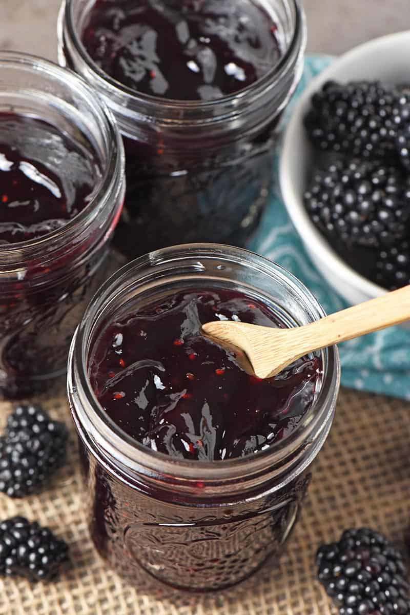blackberry jam recipe in half pint jars