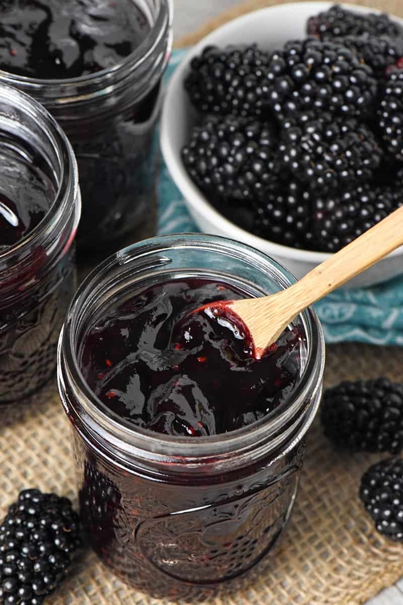 easy recipe for blackberry jam in half pint jelly jars
