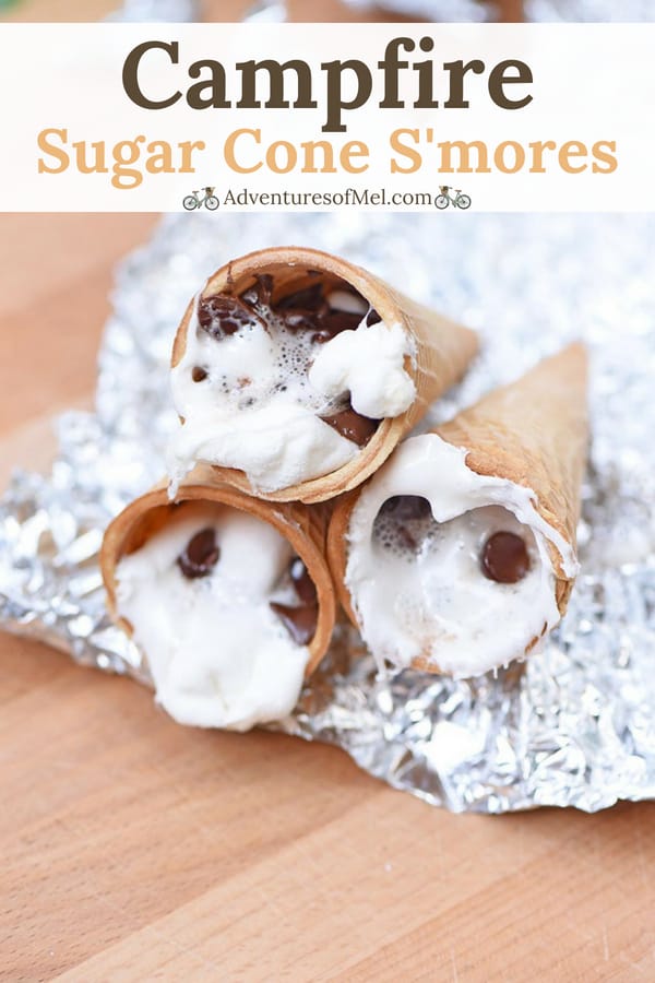 how to make yummy sugar cone s'mores with your kids