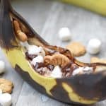 Grilled Banana Campfire S’mores