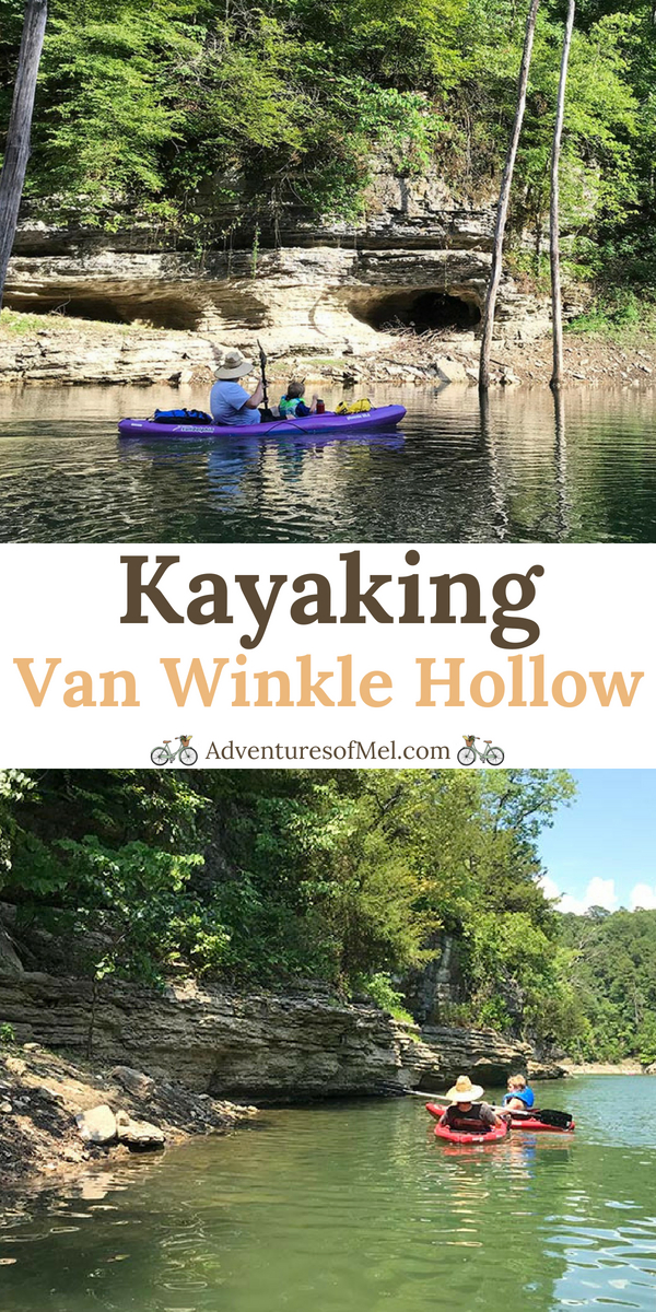 Kayaking Beaver Lake at Scenic Van Winkle Hollow