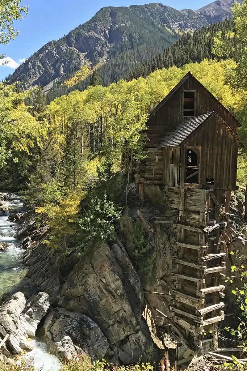 haunted Crystal Mill outside Marble, Colorado