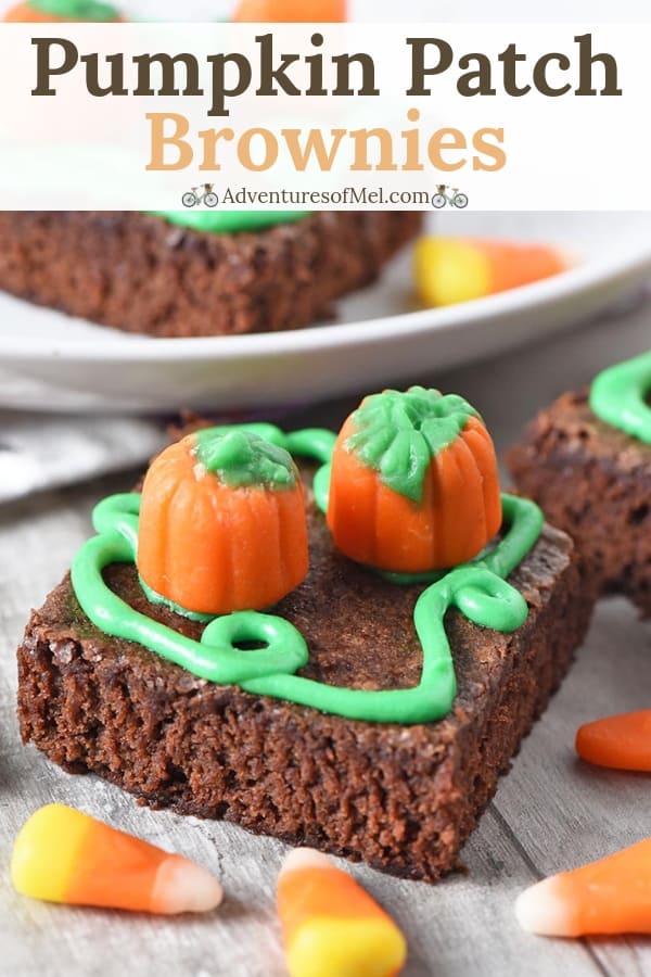 chewy pumpkin patch halloween brownies recipe