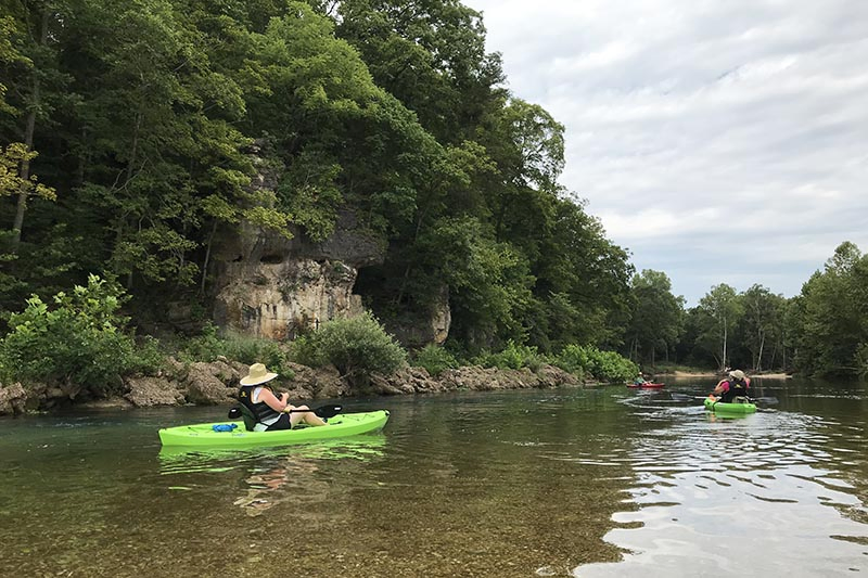 floating the Jacks Fork River, Missouri