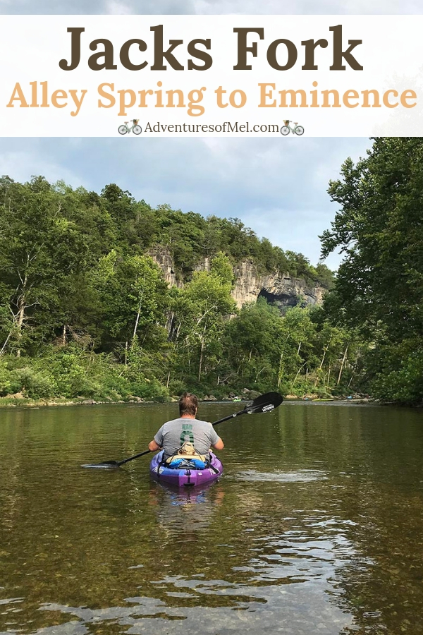 Kayaking the Jacks Fork River from Alley Spring to Eminence, Missouri