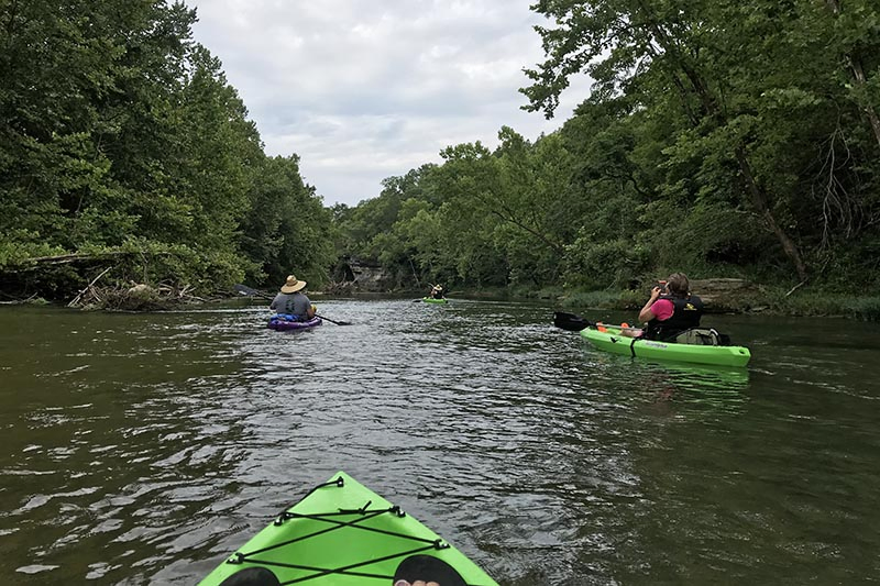 float the Jacks Fork River, one of the most popular float trips in Missouri 