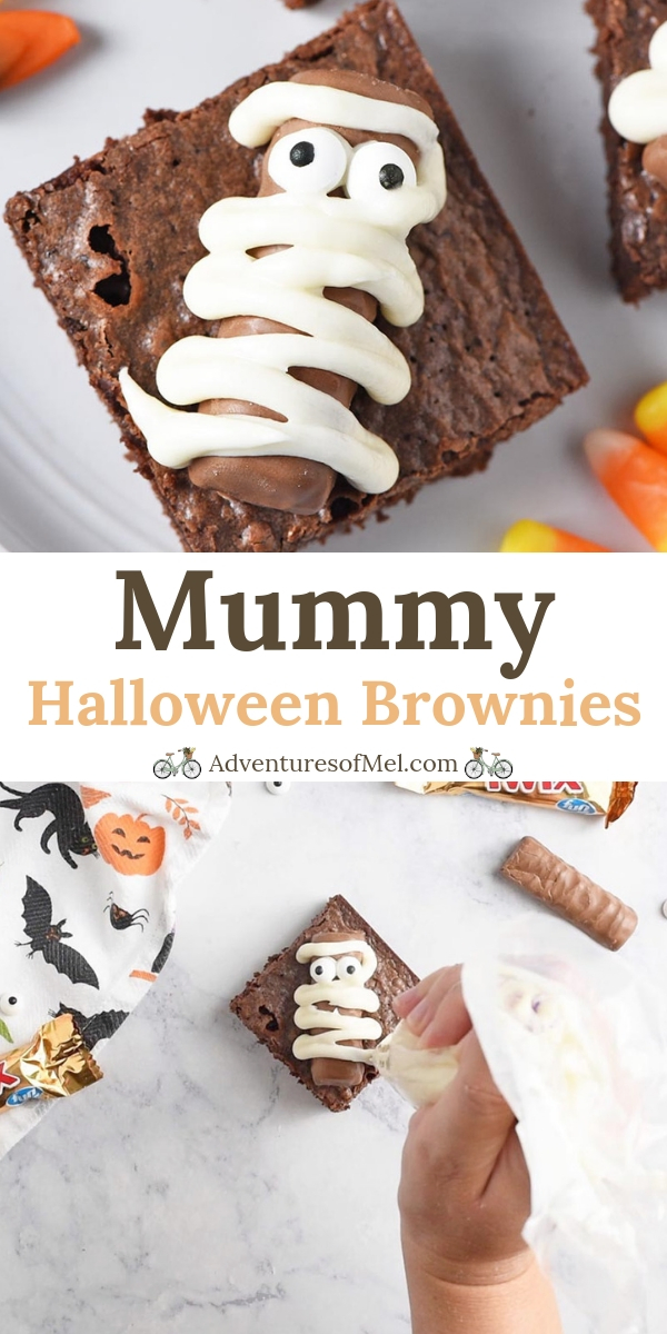 Twix Bars Mummy Halloween Brownies Halloween Treats Recipe